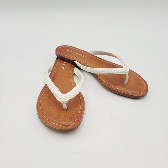Gianni Bini Rope & Jewels Sandals Flip Flops Thongs Women's Sz 6 - Picture 2 of 9